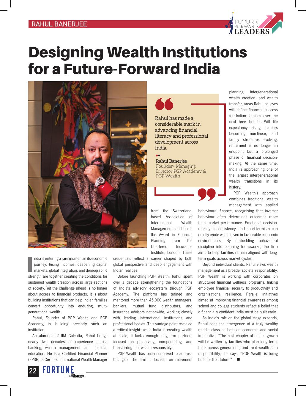 Rahul Banerjee’s founder feature